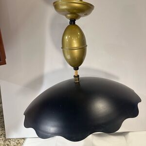 Mid Century Pull Down Saucer Scalloped Chandelier by Harmony House Vintage MCM